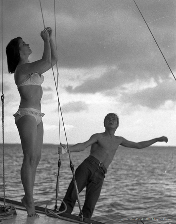 kadr z filmu „Nóż w wodzie” (1961)